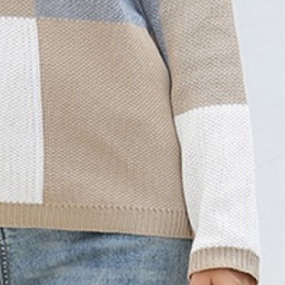 NWT Square print knit sweater - Picture 6 of 6